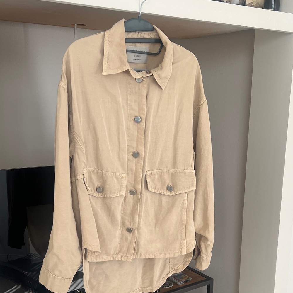 All Saints Beige Utility Jacket